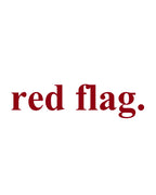 Red flag | Regular Fit T-Shirt (Maroon & White)