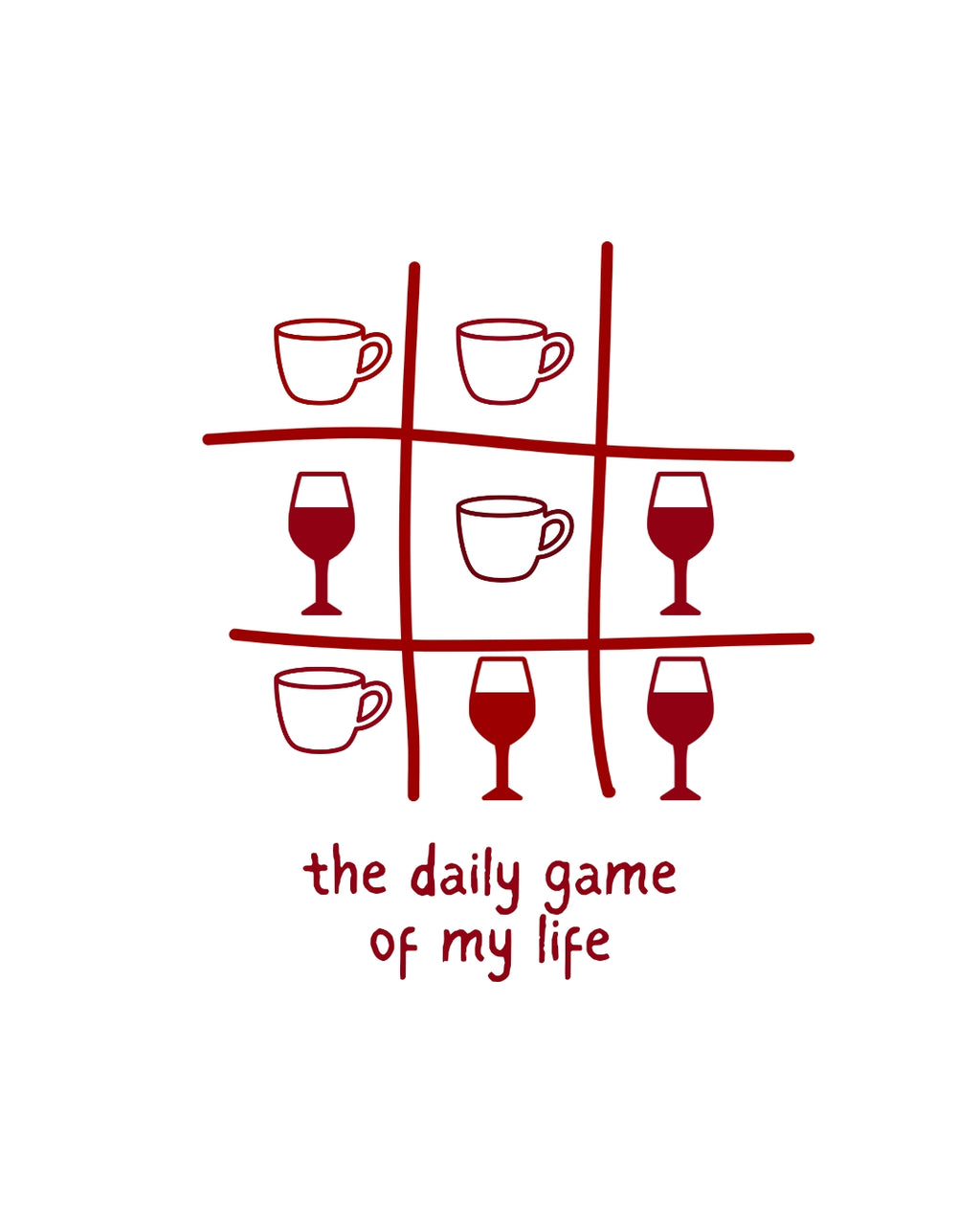 The daily game of my life | Oversize Fit T-Shirt (white)