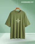 Do nothing club | Oversize Fit T-Shirt (Olive Green)