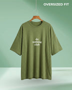 Do nothing club | Oversize Fit T-Shirt (Olive Green)