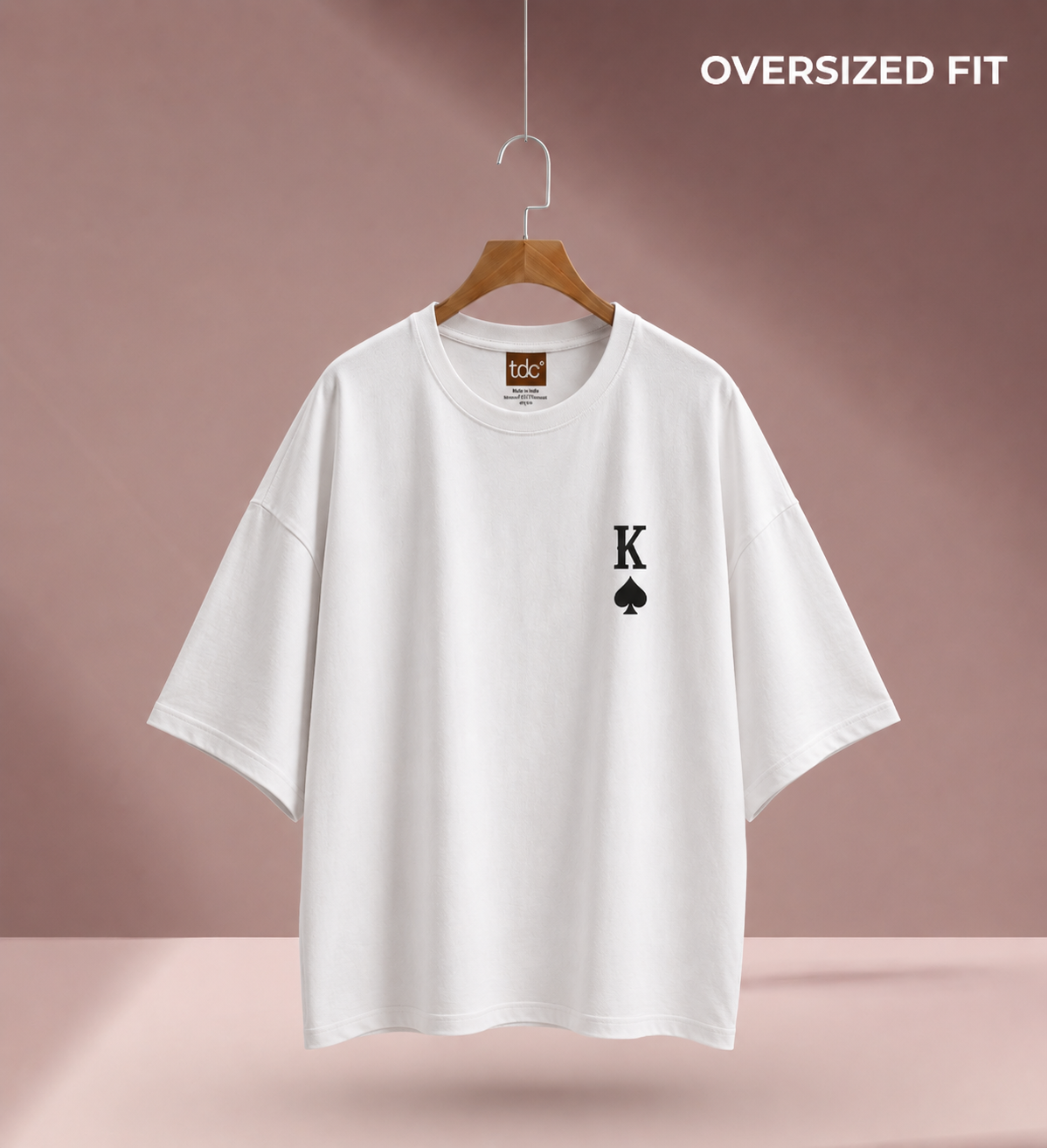 King of Spades | Men's | Oversized Fit | White
