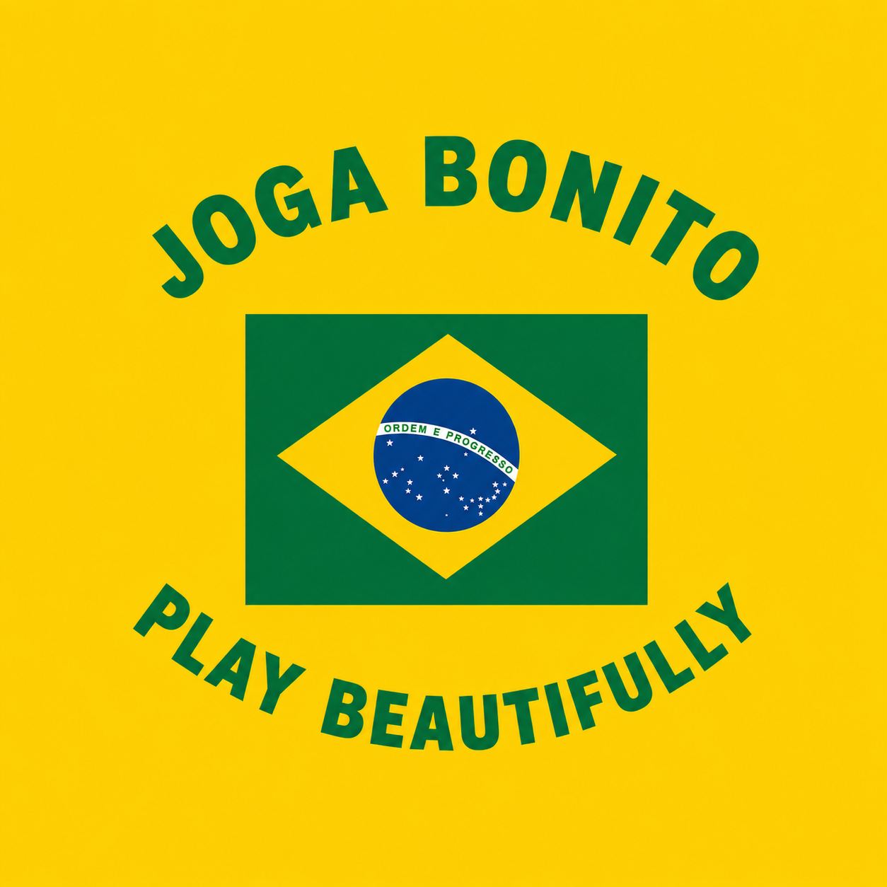 JOGA BONITO | Brazil | Unisex | Regular Fit | Mustard Yellow | Cotton | 180 gsm