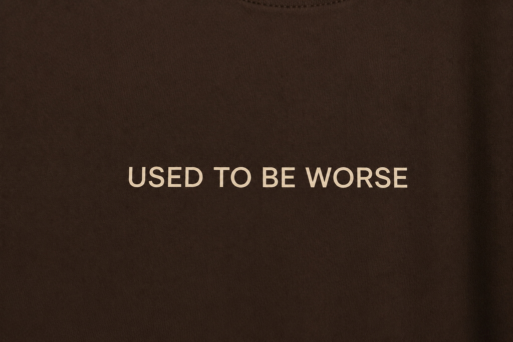 Used To Be Worse | Unisex | Regular Fit | Navy Blue | Cotton | 180 gsm
