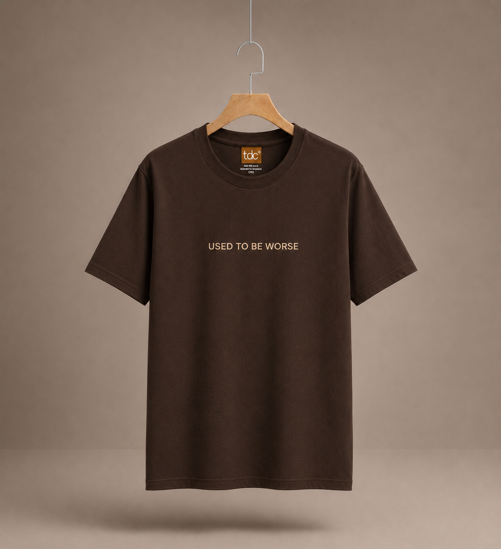 Used To Be Worse | Unisex | Regular Fit | Navy Blue | Cotton | 180 gsm