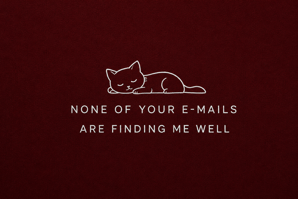 None Of Your E-Mails Are Finding Me Well | Unisex | Regular Fit | Cotton |