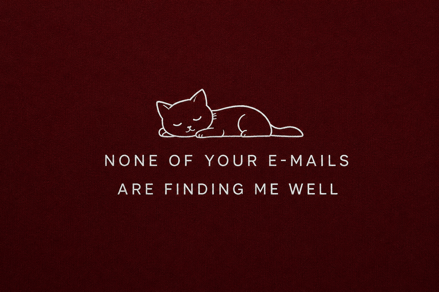 None Of Your E-Mails Are Finding Me Well | Unisex | Regular Fit | Cotton |