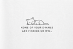 None Of Your E-Mails Are Finding Me Well | Unisex | Regular Fit | Cotton |