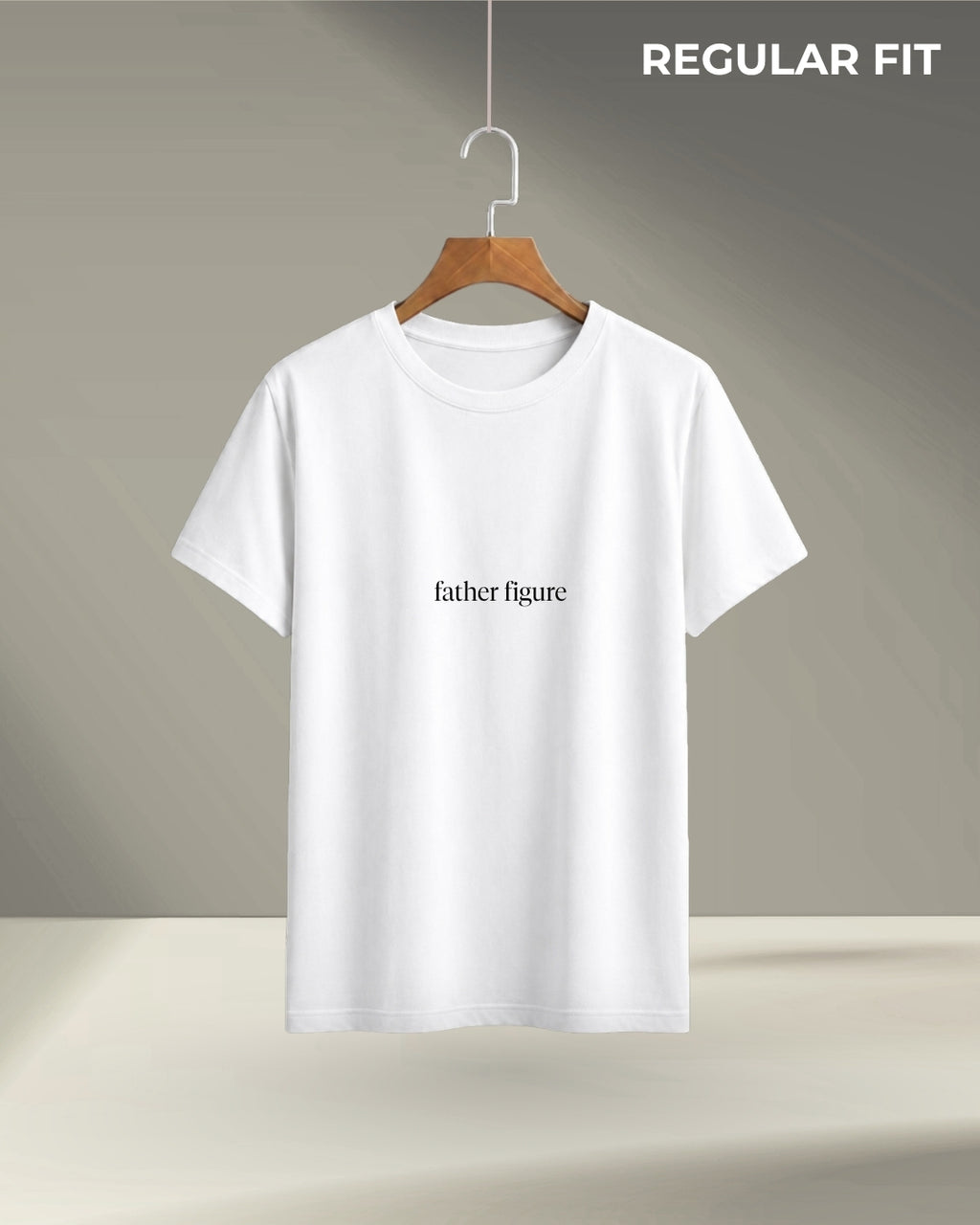 Father Figure | Regular Fit T-Shirt (White)