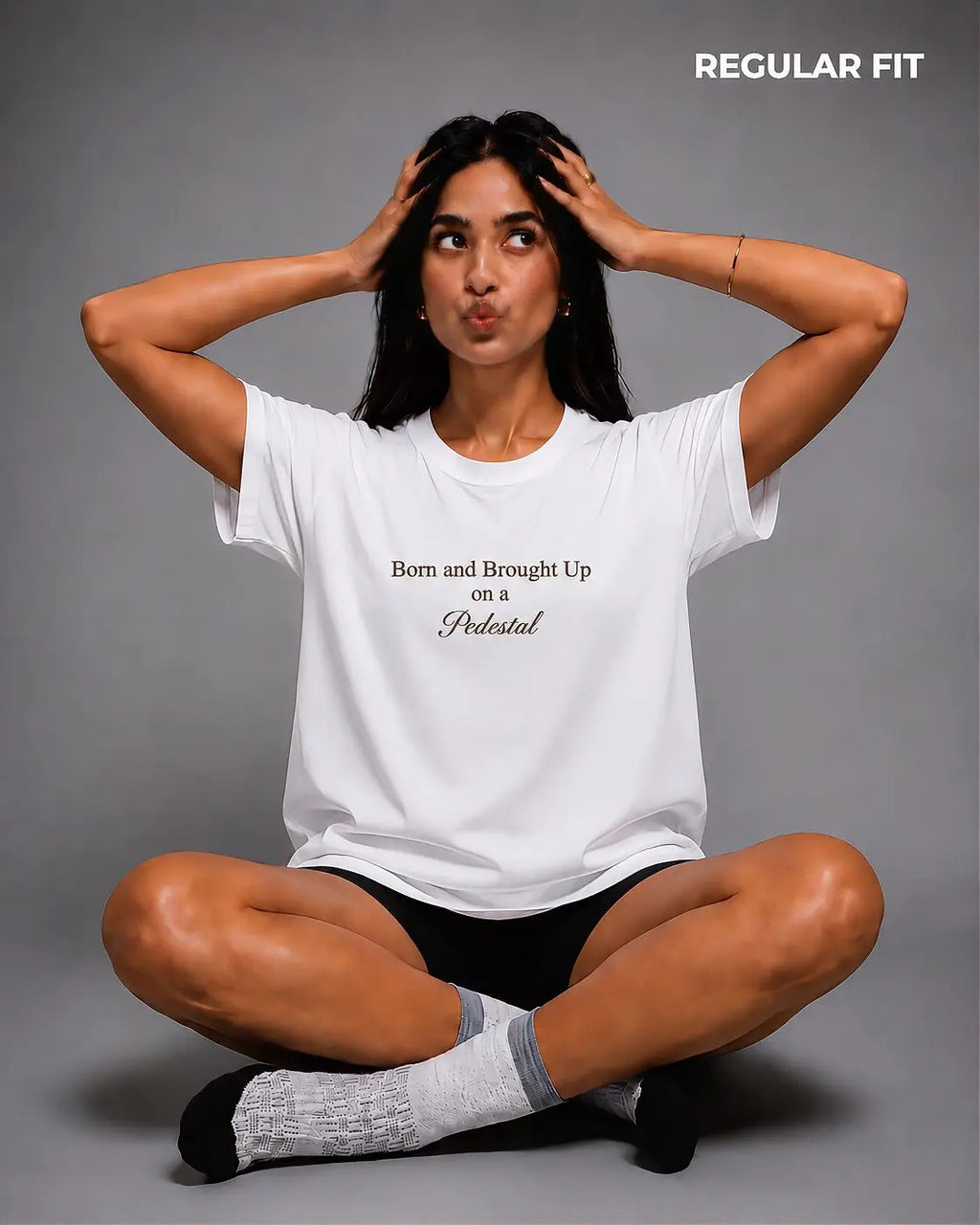 On a Pedestal | Regular Fit T-Shirt (White)
