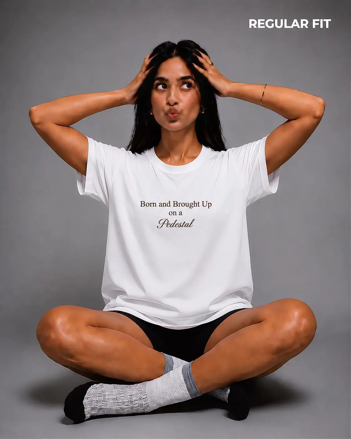 On a Pedestal | Regular Fit T-Shirt (White)