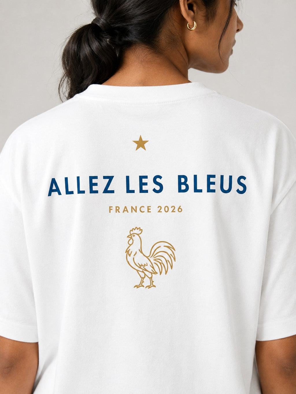 Les Bleus | France | Unisex | Oversized Fit | White | Cotton-French Terry | 240 gsm