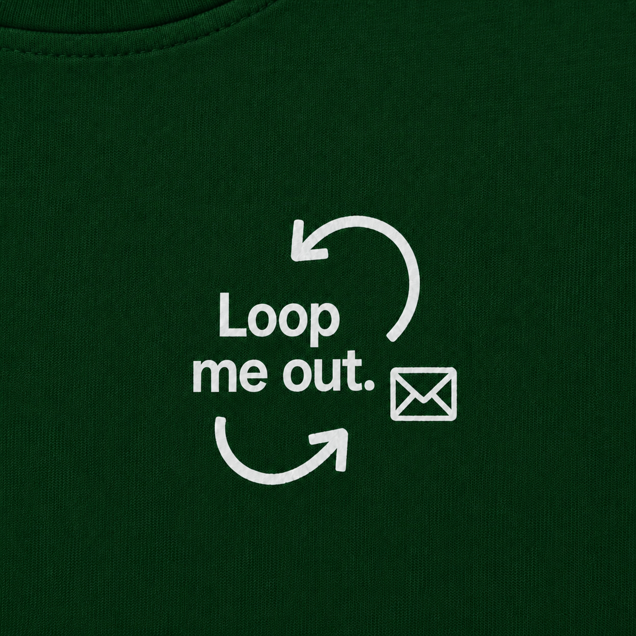 Loop Me Out | Unisex | Regular Fit | Puffed Print