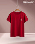 Queen of hearts | Regular Fit T-Shirt (Maroon)
