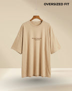 Jesus saves I spend | Oversize Fit T-Shirt (Beige)