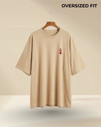 Queen of hearts | Oversize Fit T-Shirt (Beige)